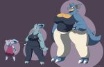  absurd_res age_chart anthro big_breasts breasts cleavage clothed clothing female frown hi_res invalid_tag mac-daddy_(artist) nidoqueen nidoran nidorina nintendo open_mouth pok&eacute;mon pok&eacute;mon_(species) smile video_games 