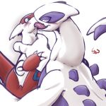  2019 ambiguous_gender blush domination duo eye_contact female feral french_kissing grin hi_res kissing latias legendary_pok&eacute;mon lugia nintendo open_mouth pok&eacute;mon pok&eacute;mon_(species) shinywark smile tongue tongue_out video_games 