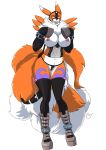  absurd_res anthro bdsm bit_gag bondage bound canid canine clothing corset digimon digimon_(species) equid equine fox gag harness hi_res hooves horse kohaku_sunwalker lingerie mammal multi_tail petplay pony ponyplay renamon roleplay sex_toy toy vibrator yawg 