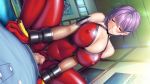  breasts censored clothed_sex huge_breasts lilith-soft mama_wa_taimanin purple_hair sex taimanin_(series) vaginal 