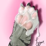  claws cum cum_on_feet felid mammal pantherine paws tiger tiger_feet tygar_tiger 