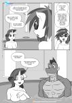  2019 anthro anthrofied blush breasts comic curly_hair dialogue dragon english_text equid equine eyes_closed eyewear female friendship_is_magic glasses hair hi_res horn horse hot_tub male mammal my_little_pony nude open_mouth partially_submerged pia-sama pony rarity_(mlp) sharp_teeth slit_pupils spike_(mlp) sunglasses teeth text tongue unicorn vinyl_scratch_(mlp) water 