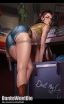 ass breasts devil_may_cry devil_may_cry_5 freckles glasses nico_(devil_may_cry) underboob yinan_cui 