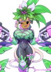  big_breasts blaster_master_zero_2 breasts female flora_fauna gun humanoid kajin kanna_(blaster_master) plant ranged_weapon solo weapon 