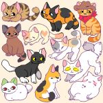  domestic_cat felid feline felis fluffy fur low_res mammal neko_atsume suippumato tubbs 