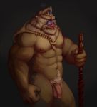  abs anthro balls biceps flaccid hi_res humanoid_penis male mammal mandrill monkey muscular nude pecs penis primate pubes quorum-s solo 