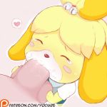  &lt;3 animal_crossing anthro balls blush canid canine canis clothed clothing cum cum_in_mouth cum_inside domestic_dog duo faceless_male fellatio female fur hair isabelle_(animal_crossing) male male/female mammal nintendo open_mouth oral penis sex shih_tzu speech_bubble tears video_games y0dare yellow_fur 
