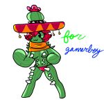  2019 blush breasts cactus catus clothing doggo:3 female flower hat hi_res humanoid large_hat mexican not_furry plant smile solo spikes 