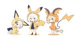  aqua_eyes beni_shake blush bow braids chibi cosplay dress fate/grand_order fate_(series) hoodie jeanne_d&#039;arc_(fate) jeanne_d&#039;arc_alter long_hair orange_eyes pokemon ponytail short_hair thighhighs waifu2x white white_hair 