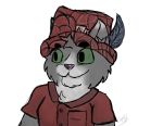  absurd_res anthro clothed clothing digital_media_(artwork) domestic_cat drawing drift felid feline felis fur hat hi_res jaxthekat male mammal shirt sketch solo top_hat 