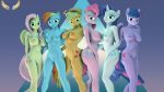  anthro anthrofied applejack_(mlp) breasts equid equine fluttershy_(mlp) friendship_is_magic group hi_res horse loveslove mammal my_little_pony navel nude pinkie_pie_(mlp) rainbow_dash_(mlp) rarity_(mlp) twilight_sparkle_(mlp) 