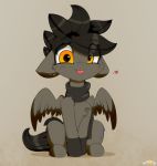  2019 absurd_res ambiguous_gender clothing digital_media_(artwork) equid equine fan_character feral hi_res looking_at_viewer mammal my_little_pony n0nnny pterippus scarf solo tongue tongue_out wings 