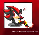  2010 chest_tuft clothing eulipotyphlan footwear gloves hedgehog male mammal red_eyes shadow_the_hedgehog shilumi shoes solo sonic_(series) tuft 