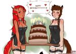  animal_humanoid apron arteia_kincaid_(arctic_android) birthday blue_eyes braided_hair breasts bunny_and_fox_world cake cleavage clothed clothing collar crimson-karma female food fur green_eyes hair hi_res humanoid lizard lizard_humanoid mammal mustela mustelid mustelid_humanoid musteline non-mammal_breasts red_skin reptile reptile_humanoid scales scalie scalie_humanoid stoat stoat_humanoid thorny_devil weasel_humanoid zohara_(reddragonsyndicate) 