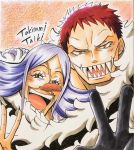  1boy 1girl age_difference brother_and_sister charlotte_brulee charlotte_katakuri one_piece siblings smile tagme 