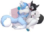  anthro canid canine collar duo erection female kneeling male male/female mammal penetration pussy redpixie sex slightly_chubby spread_legs spreading tongue tongue_out vaginal vaginal_penetration 