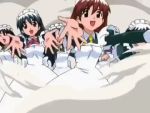  animated hanaukyou_maid_tai lowres maid multiple_girls screencap 