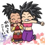  2girls caulifla dragon_ball dragon_ball_super kale_(dragon_ball) multiple_girls saiyan sumika universe_6_(dragon_ball) 