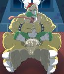  3_toes 4_fingers ambiguous_gender anal anal_penetration anal_prolapse anal_tugging anthro anti_dev anus balls barazoku barefoot biceps big_balls big_dom_small_sub big_penis bowser bracelet chair_position claws cum cum_in_ass cum_inside cum_on_balls death_by_snu_snu duo fangs featureless_crotch feet forced from_behind_position green_skin hair hindpaw horn huge_balls huge_penis humanoid_hands jewelry koopa larger_male living_condom long_tongue looking_pleasured male male/male mario_bros moon muscular muscular_male night nintendo open_mouth pain paws penetration penis prolapse puffy_anus red_hair ridiculous_fit scales scalie sex shell size_difference sky soles spiked_bracelet spikes toe_claws toe_curl toes tongue tongue_out video_games yellow_scales yoshi 