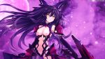  a armor big_breasts breasts cleavage date date_a_live gloves long_hair navel purple_eyes purple_hair sword thighhighs weapon yatogami_tohka 
