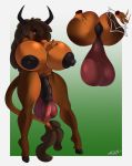  animal_genitalia animal_penis anthro balls big_balls big_breasts big_penis bovid bovine breasts curvaceous dickgirl disembodied_hand equine_penis flaccid horn huge_balls huge_breasts intersex mammal nipples penis rumpaf_(artist) saggy_balls solo_focus spanking standing vein 