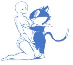  anon bestiality breast_suck breasts domestic_cat erection felid feline felis female feral fondling human male male/female mammal morgana_(persona) penis sucking tweecredo 