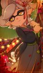  2019 animal_humanoid cephalopod cephalopod_humanoid clothed clothing digital_media_(artwork) ear_piercing female fully_clothed hi_res humanoid inkling japanese_clothing kimono marie_(splatoon) marine marine_humanoid merunyaa mollusk mollusk_humanoid nintendo piercing smile solo splatoon tentacle_hair tentacles umbrella video_games 