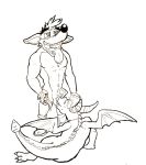  anonymous_artist balls black_nose crash_bandicoot crash_bandicoot_(series) dragon duo fellatio fur horn looking_pleasured male male/male mammal marsupial navel open_mouth oral penis sex spines spyro spyro_the_dragon teeth tongue tongue_out tuft video_games wings 