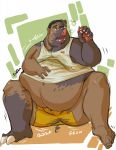  alcohol anthro barefoot beer belly beverage big_belly big_butt black_hair bubble butt captainjusticevirtsuoso clothed clothing domestic_pig drunk forepawz hair hi_res holding_beverage holding_object hooves human human_to_anthro male mammal midriff moobs navel obese obese_male open_mouth overweight overweight_male simple_background sitting solo species_transformation suid suina sus_(pig) torn_clothing transformation weight_gain 