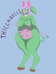  absurd_res anthro areola belly big_belly big_breasts bovid bovine breasts female hi_res mammal nipples obese overweight overweight_female shy solo teats thick_thighs udders wide_hips 
