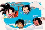  &gt;_&lt; +++ 4boys :d :o armor black_eyes black_hair blue_sky broly_(dragon_ball_super) brothers chibi clenched_hands cloud cloudy_sky dark_skin dark_skinned_male day dragon_ball dragon_ball_(classic) dragon_ball_super_broly finger_to_mouth flower flying flying_sweatdrops frown gloves happy looking_back looking_up monkey_tail motunabe707070 multiple_boys open_mouth raditz siblings sky smile son_gokuu spiked_hair sweatdrop tail vegeta white_gloves wristband younger 