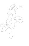  2015 abdominal_bulge all_the_way_through anal_vore aquestionableponyblog belly big_belly black_and_white blush ears_back equid equine eyes_closed female floating hi_res horse mammal monochrome neck_bulge pony pussy reptile scalie simple_background snake snake_impalement vore 