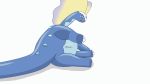  2019 2d_animation animated aurorus dinosaur female feral loop nintendo open_mouth pok&eacute;mon pok&eacute;mon_(species) pussy reptile sauropod scalie simple_background solo video_games yourfren 