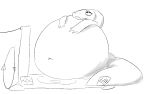  inflation itsss-cereal_(artist) naga overweight reptile scalie slime snake stuffing 
