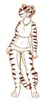  anthro breasts drawing dreamworks felid female hi_res kung_fu_panda mammal master_tigress pantherine sketch solo tiger tigress_(disambiguation) 