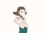  1girl animated animated_gif artist_request brown_hair looking_at_viewer rockman rockman_(series) rockman_dash tron_bonne 