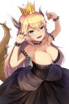  bowsette cleavage dress horns huijin_zhi_ling new_super_mario_bros._u_deluxe tail 
