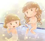  chibi_maruko-chan jogasaki_himeko naked nipples nude onsen sasayama_kazuko undressing yamanoyahonpo 