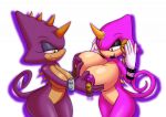  anthro big_breasts big_butt breasts bride_of_constant_vigil butt chameleon crossgender daughter deadpliss digital_media_(artwork) espio_the_chameleon female horn huge_breasts huge_butt jewelry lizard mature_female mother mother_and_daughter nipples non-mammal_breasts nude parent purple_body purple_nipples pussy rav ravnic reptile scalie smile sonic_(series) thick_thighs video_games wide_hips yellow_eyes 