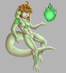  anthro basset_hound breasts canid canine canis clothing cube_(object) domestic_dog dragon_ball dragon_ball_z featureless_breasts featureless_crotch female fiddles_(artist) freedom_planet gloves hair hi_res mammal milla_basset nude orange_hair solo video_games 