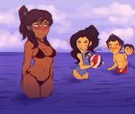  2girls asami_sato avatar_(series) bikini breasts dark_skin korra multiple_girls swimsuit the_legend_of_korra 