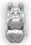  anthro big_breasts blush breasts erin_(sinbringer) female front_view giant_panda huge_breasts mammal nipples nude open_mouth sinbringer solo tongue tongue_out ursid 