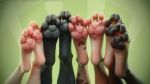  3d_(artwork) ambiguous_gender black_pawpads canid canine canis claws digital_media_(artwork) digitigrade domestic_dog foot_focus group hi_res hindpaw mammal pawpads paws pink_pawpads tchaikovsky2 toe_claws 