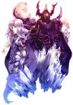  2boys armor black_armor blue_eyes cape cecil_harvey earrings final_fantasy final_fantasy_iv gloves golbeza helmet jewelry long_hair male_focus multiple_boys weapon white_hair 