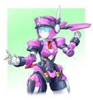  1girl android artist_request blue_eyes female pinkle_(polynian) robot robot_neoanthropinae_polynian solo tagme 