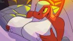  16:9 2019 2d_animation 5_fingers animated anthro areola big_breasts breasts capcom digital_drawing_(artwork) digital_media_(artwork) dragon duo erection faceless_male fellatio female hi_res high-angle_view holding_breast huge_breasts inside light looking_at_another magic_sword:_heroic_fantasy male male/female nipples nude oral oral_penetration penetration penis plaga reptile scalie sex signature simple_background text titfuck video_games wings 