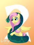  2019 equid equine feral fluttershy_(mlp) friendship_is_magic mammal my_little_pony omny87 pterippus reptile scalie snake 