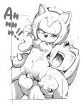  amy_rose balls breasts duo ejaculation erosuke eyes_closed female invalid_tag knuckles_the_echidna male male/female monochrome navel nipples penetration penis pussy sex sonic_(series) sweat vaginal vaginal_penetration 