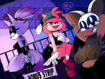 amy_rose anthro big_breasts big_butt blaze_the_cat breasts butt chiropteran cleavage clothed clothing domestic_cat eulipotyphlan felid feline felis female fishnet goth group hat hedgehog hi_res mammal nipples ota_(artist) prostitution rouge_the_bat slightly_chubby sonic_(series) stripper tattoo 