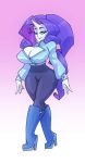  big_breasts bigdad breasts cleavage clothed clothing curvaceous female friendship_is_magic horn humanoid looking_at_viewer makeup my_little_pony rarity_(mlp) solo standing 